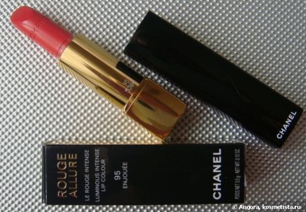 Chanel Rouge Allure Lipstick Enjouee 95  Glambotcom  Best deals on Chanel  cosmetics