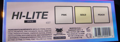 Хайлайтер Hi-Lite Opals от Lime Crime, который я использую в качестве теней