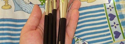 Мои первые кисти - это кисти "Yves Rocher"