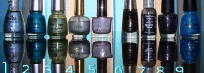 Голографическая и блестящая составляющая моей лаколлекции