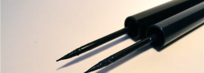 Подводка MAC Superslick Liquid Eyeliner, оттенки On the hunt и Signature blue