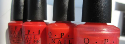 Красный красному - рознь..... или красная часть моей лаковой коллекции OPI