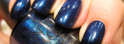 Еще один синенький на  осень OPI ”Yoga-ta Get this Blue!” (NLI47)