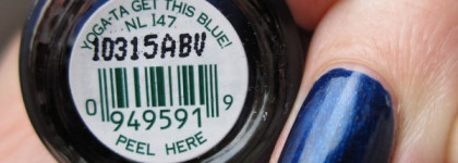 Еще один синенький на  осень OPI ”Yoga-ta Get this Blue!” (NLI47)