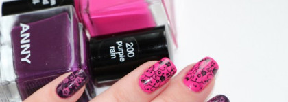 Anny 200 "purple rain" и Anny 185 "pretty woman" + Konad m73