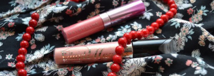 В ожидании солнца: Rimmel Vinyl Max 101 Legend & Maybelline Watershine Gloss 133 Strawberry Carats