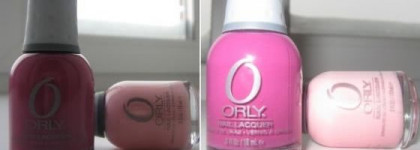 Сладкая парочка Orly nail lacquer № 40724-  Pure Petunia  и Orly nail lacquer № 40008 Lift the veil или Orly в сибирской глуши