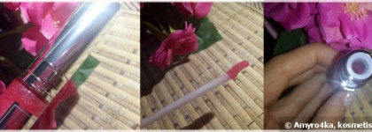 Lancome Gloss In Love Sparkling Lipglaze Cocooning Feel #383 Violette Paillette - Сияющий блеск для губ с увлажняющим эффектом, мой спутник на Новый Год