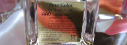 Лак Estee Lauder Pure Color, оттенок 01 Sheer Nude