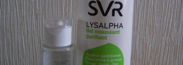 Очищающий гель для комбинированной и жирной кожи SVR Lysalpha Gel Moussant Purifiant + Очищающая и успокаивающая мицеллярная вода с календулой SVR Provégol EAU Demaquillante Micellaire