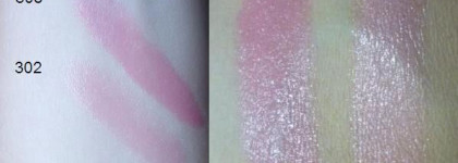 Пара розовых: Lancome Color Fever Shine № 302, 308