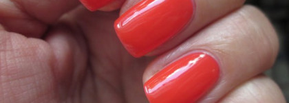 Моя оранжево-алая стекляшка от OPI - Big Hair... Big Nails