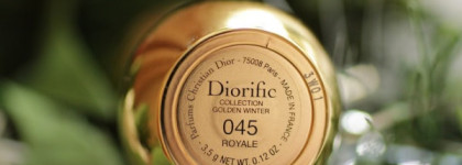 Непростая помада Dior Diorific Collection Colden Winter Long-Wearing True Colour Lipstick в оттенке 045 Royale