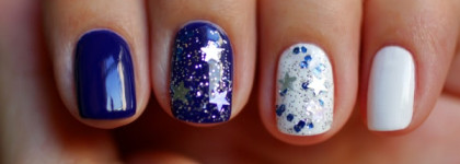 Звездная, не то зимняя, не то летняя ночь с INM Out The Door Nail Lacquer 205 Buon Capodanno