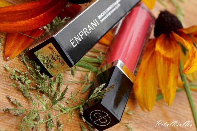 Мое осеннее очарование Enprani Delicate Luminous Lip Gloss # 08 Glam Coral