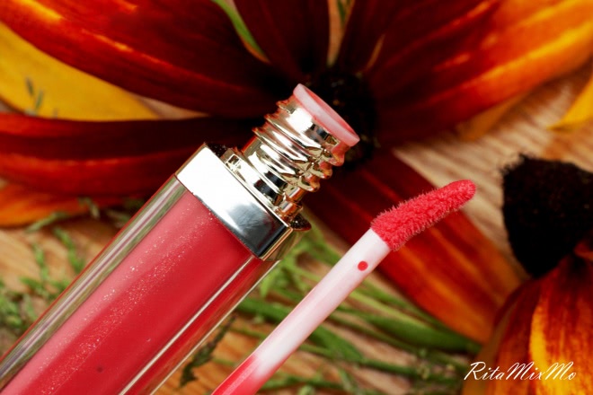 Мое осеннее очарование Enprani Delicate Luminous Lip Gloss # 08 Glam Coral