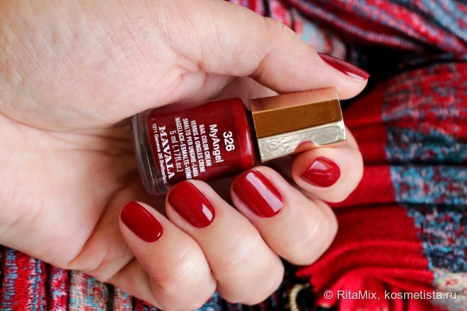Вишневое наслаждение с Mavala Nail Color Cream # 326 My Angel из весенней коллекции 2016г Mavala I Love Mini Color’s Mavala