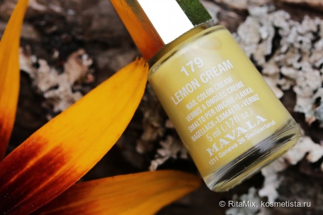 Mavala Nail Color Cream # 179 Lemon Cream из деликатесной коллекции Delicious Nail Polish Collection