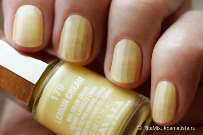 Mavala Nail Color Cream # 179 Lemon Cream из деликатесной коллекции Delicious Nail Polish Collection