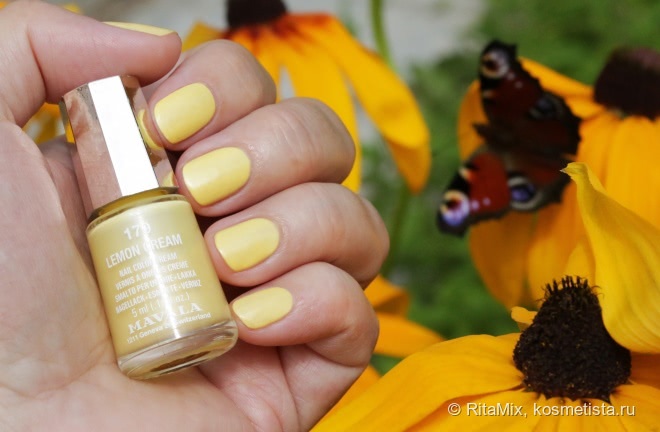 Mavala Nail Color Cream # 179 Lemon Cream из деликатесной коллекции Delicious Nail Polish Collection