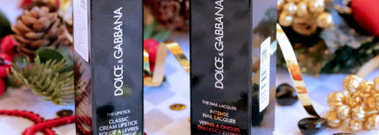 Dolce&Gabbana Royal Parade Makeup Collection Christmas Holiday 2017. Помада для губ и лак для ногтей из этой рождественской коллекции