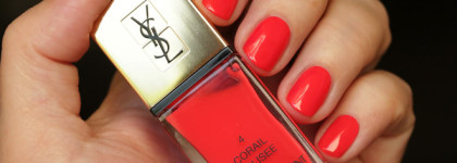 Очень летний лак YSL Nail Polish # 4 Corail Colisee