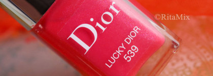 Два оттенка для лета. Dior Le Vernis # 539 Lucky Dior и Dior Le Vernis # 675 Diorcharm