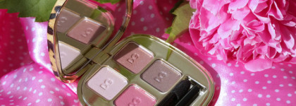 Dolce & Gabbana Smooth Eye Colour Quad Eyeshadow # 6 Romantic Rose. Бонус: сравнение с палеткой Shiseido Luminizing Satin Eye Color Trio # 711 Pink Sands