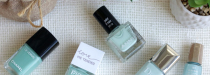 Мятный маникюр. Сочетания в одной гамме