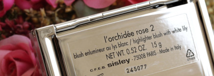 Sisley L'Orchidee Rose highlighter blush with white lily # 2 - румяна-хайлайтер с белой лилией в розово-лиловом оттенке