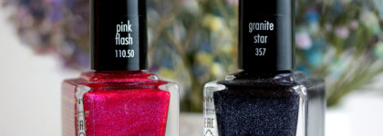 Какие времена, такие и праздники. ANNY Nail Polish # 110.50 pink flash и # 357 granite star