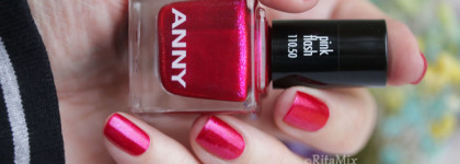Какие времена, такие и праздники. ANNY Nail Polish # 110.50 pink flash и # 357 granite star