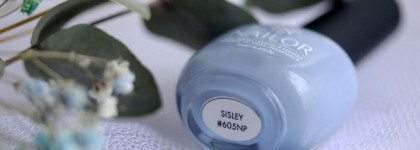 Nailor Nail Polish # 605NP Sisley - самый красивый серо-голубой лак в моей коллекции