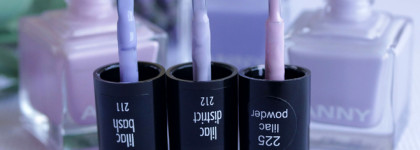 Лиловая пастель Anny. Anny Nail Polish: # 211 lilac bash, # 212 lilac district, # 225 lilac powder