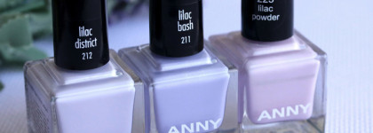 Лиловая пастель Anny. Anny Nail Polish: # 211 lilac bash, # 212 lilac district, # 225 lilac powder