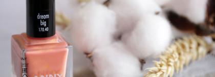 ANNY Nail Polish # 170.40 dream big. Нежный коралл, припыленный золотой пылью