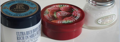 The Body Shop и L'occitane - питательные кремы для тела на зиму и межсезонье