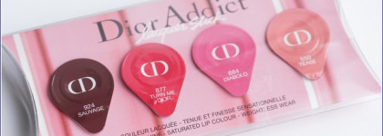 Dior Addict Lacquer Lipstick в оттенках 550 Tease, 684 Diabolo, 877 Turn me Dior, 924 Sauvage