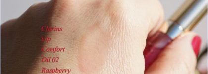 Clarins / масло Lip Comfort Oil 02 Raspberry + матовая помада Joli Rouge Velvet 742V