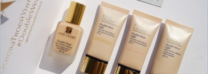 Estee Lauder Double Wear Stay-in-Place Makeup 1N2 Ecru на сухой коже / Сравнение текстур и оттенков