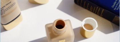 Estee Lauder Double Wear Stay-in-Place Makeup 1N2 Ecru на сухой коже / Сравнение текстур и оттенков