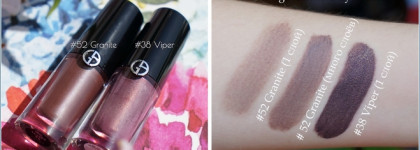 Хочу кремовые / Могу жидкие: сравнение Luxvisage Matt Tint Liquid Eyeshadow #104 с Givenchy и Armani