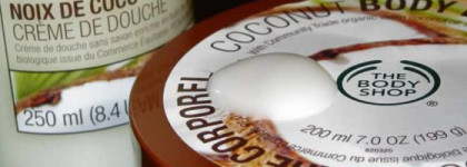 The Body Shop Coconut Shower Gel and Body Butter: гель для душа и масло для тела "Кокос"