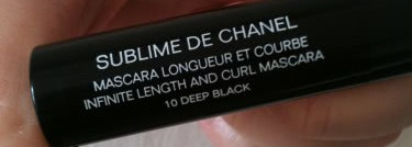 Chanel Sublime De Chanel – Удлиняющая и загибающая тушь для ресниц, # 10 Deep Black