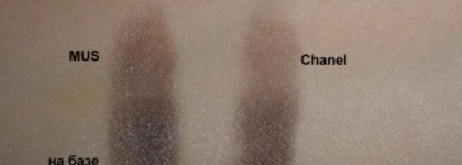 Тени Make up store против Chanel