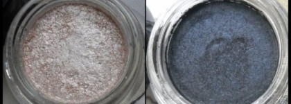 Тени в баночках.Chanel Illusion D'ombre Long Wear Luminous Eyeshadow 83 Illusoire и 86 Ebloui,Giorgio Armani Eyes to Kill Intense Eyeshadows Black (13) и (11) White Punch ,МАС Paint Pot- Bare Study
