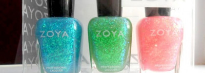 Maisie, Opal, Chloe - Zoya Spring 2012: Fleck Effect