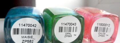 Maisie, Opal, Chloe - Zoya Spring 2012: Fleck Effect