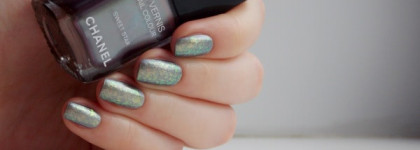 Новогодний дуэт: Chanel le vernis nail colour Sweet Star & Uslu airlines nail polish PSP
