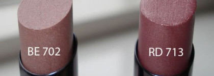 Сладкая парочка: помады Shiseido Shimmering Rouge BE 702 Alabaster и RD 713 Discretion